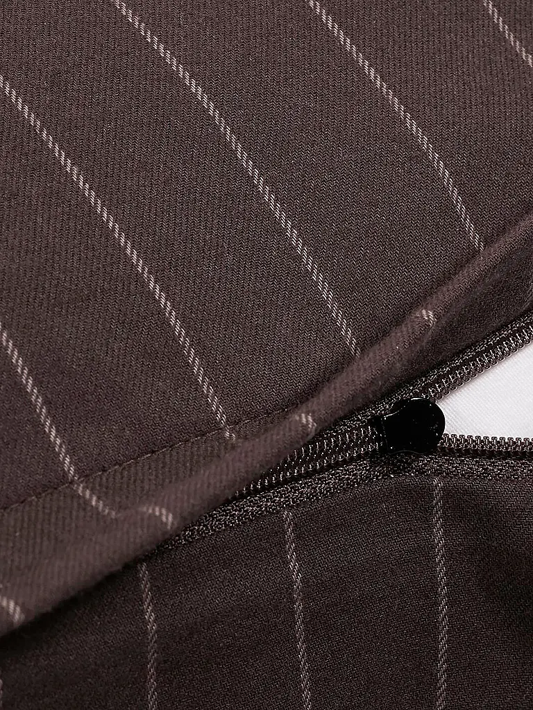 JOOP | Linge de lit en flanelle 70x90cm/140x200cm SOFT STRIPES Anthracite | grau