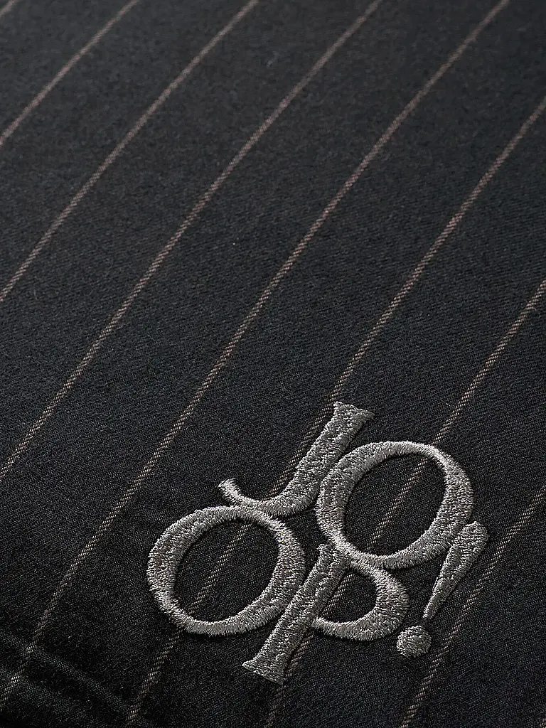 JOOP | Linge de lit en flanelle 70x90cm/140x200cm SOFT STRIPES Noir | schwarz