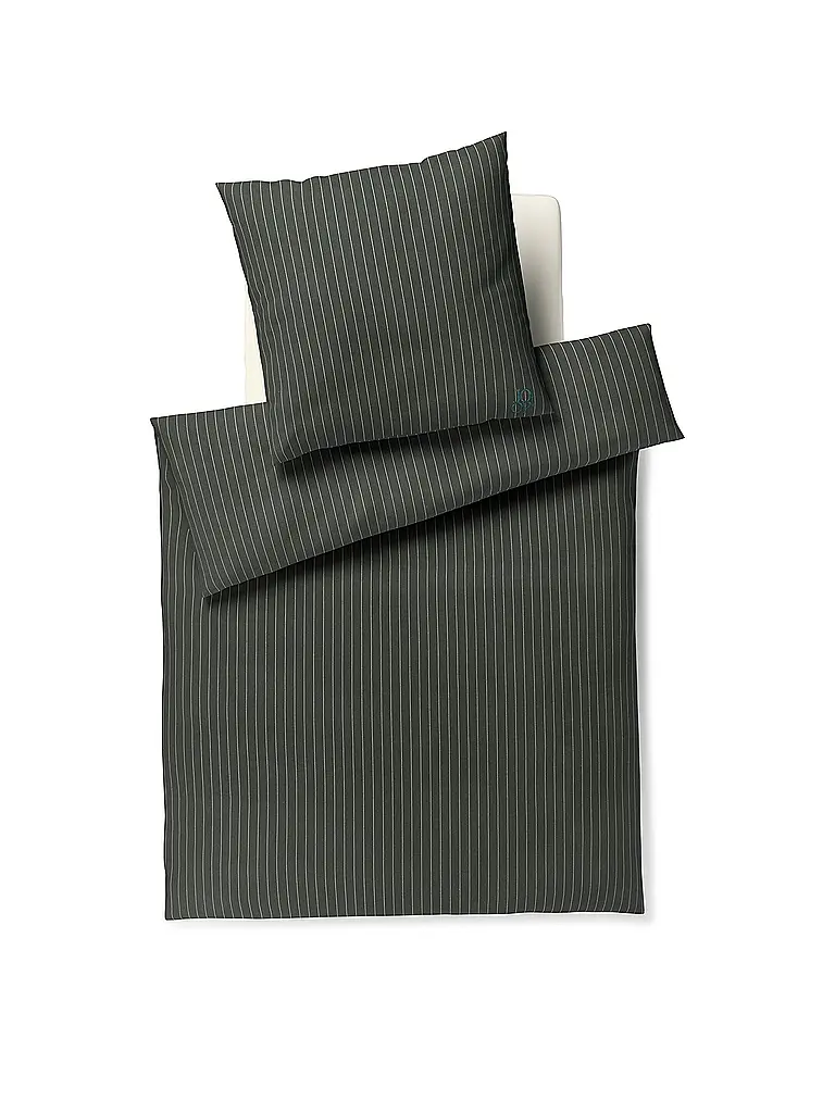JOOP | Linge de lit en flanelle 70x90cm/140x200cm SOFT STRIPES | hellgrün