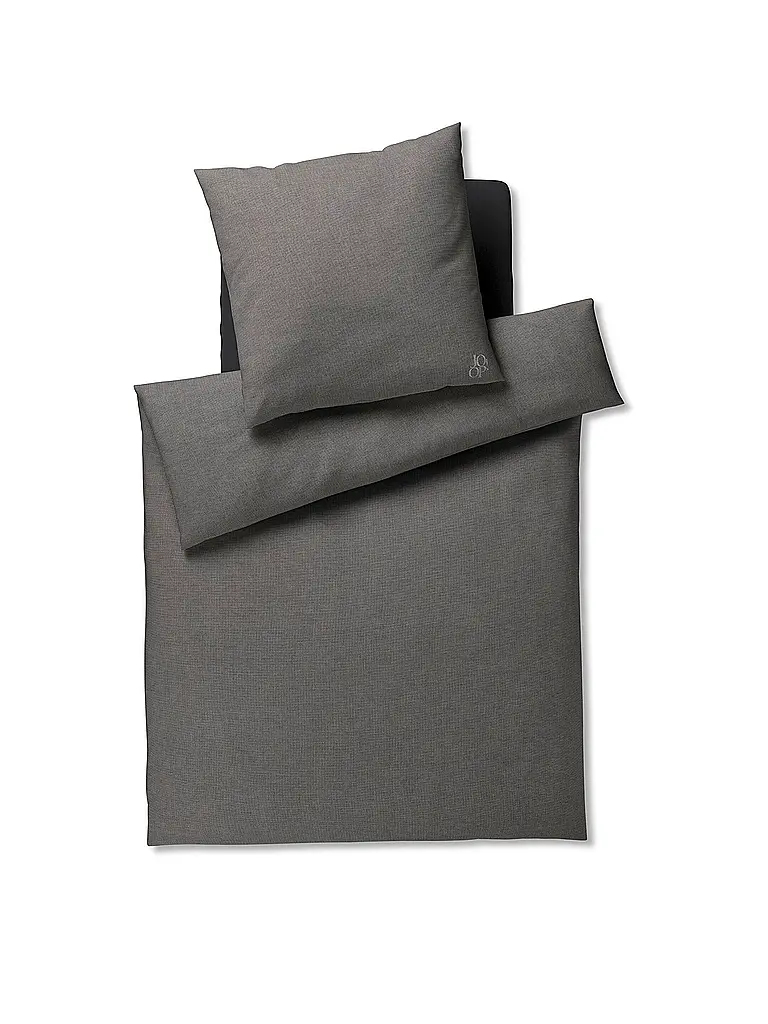 JOOP | Linge de lit en flanelle SOFT 70x90cm/140x200cm Anthracite | grau