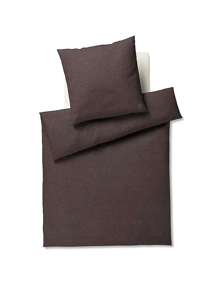 JOOP | Linge de lit en flanelle SOFT 70x90cm/140x200cm Stone | hellgrau