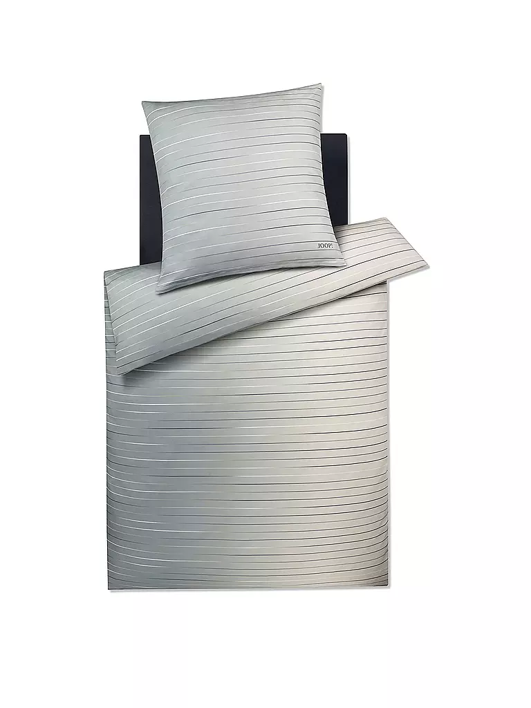 JOOP | Linge de lit en satin 2x 70x90cm/200x200cm MOVE Stone | Gris