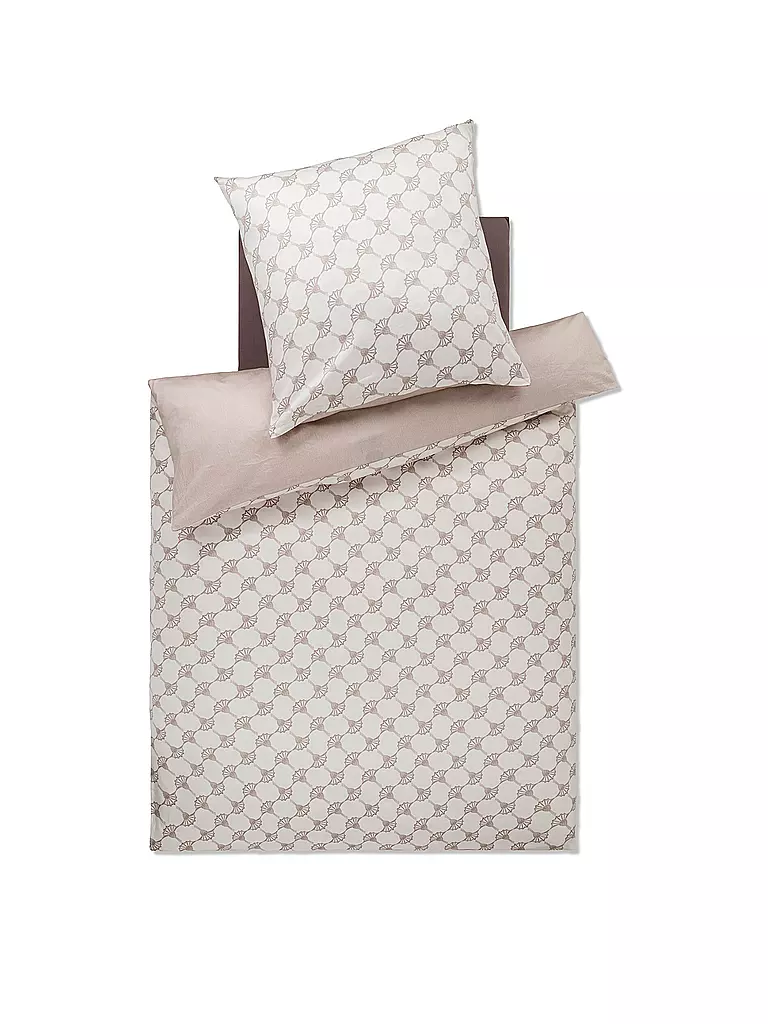JOOP | Linge de lit en satin 70x90cm/140x200cm CORNFLOWER DOUBLE Beige | Beige