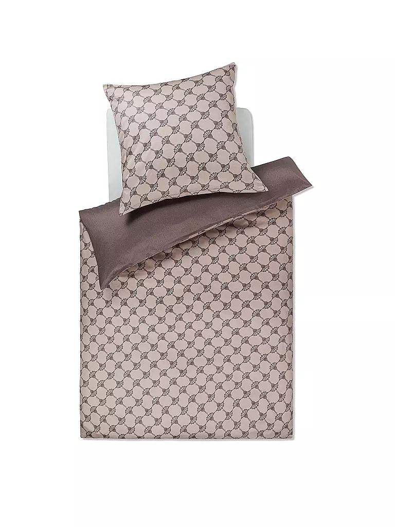 JOOP | Linge de lit en satin 70x90cm/140x200cm CORNFLOWER DOUBLE Gris | Gris