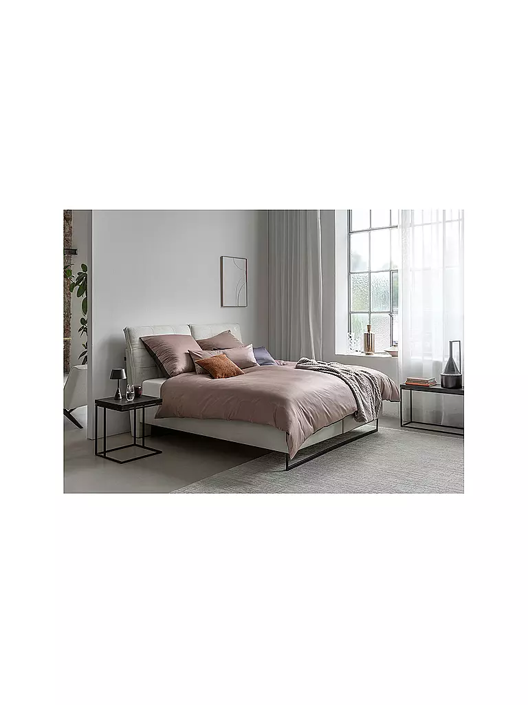 JOOP | Linge de lit en satin 70x90cm/140x200cm MICRO PATTERN Rose/Gris | Rose