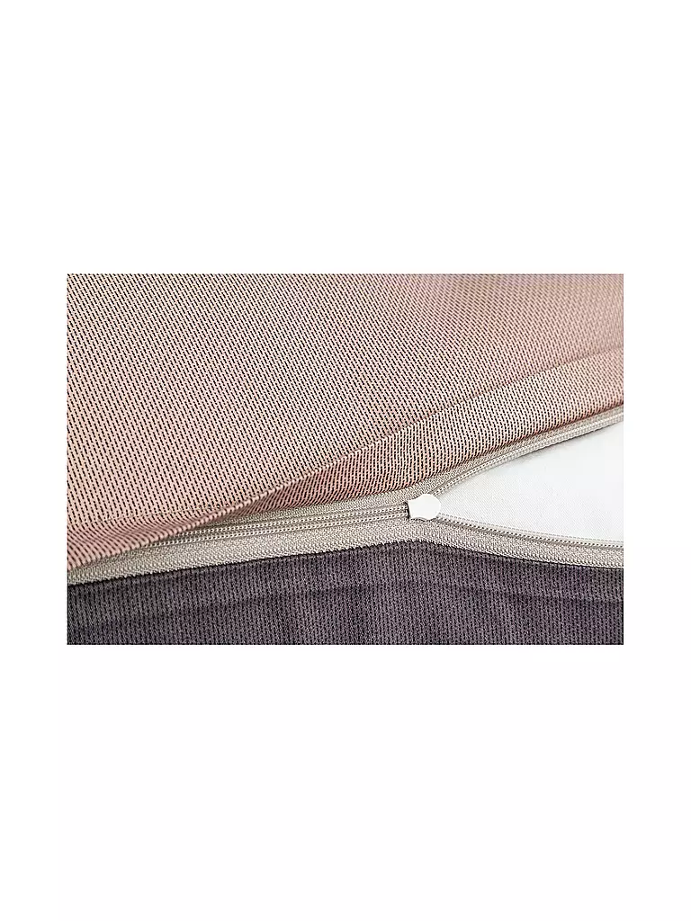 JOOP | Linge de lit en satin 70x90cm/140x200cm MICRO PATTERN Rose/Gris | Rose