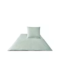 JOOP | Satin Bettwäsche Cornflower 70x90cm / 140x220cm Blanc | Argent
