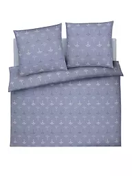 JOOP | Linge de lit en satin CORNFLOWER CHARM 2x 70x90cm/200x200cm Stone | Bleu clair