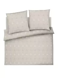 JOOP | Linge de lit en satin CORNFLOWER CHARM 2x 70x90cm/200x200cm Stone | Crème