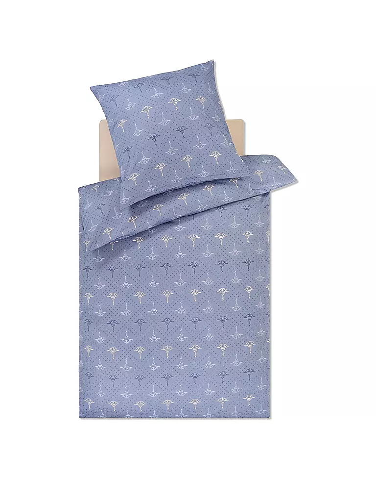 JOOP | Linge de lit en satin CORNFLOWER CHARM 70x90 / 140x200cm Ocean | Bleu clair