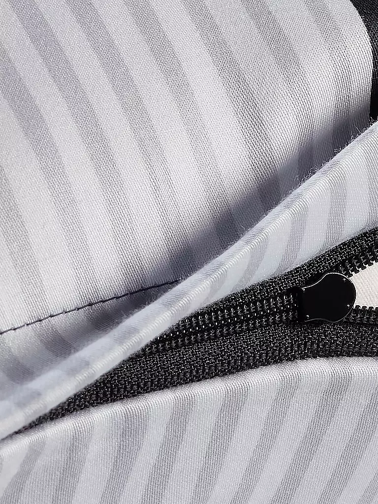 JOOP | Linge de lit en satin Cornflower Stripes 2 x 70x90cm / 200x200cm Deep Stone | Gris