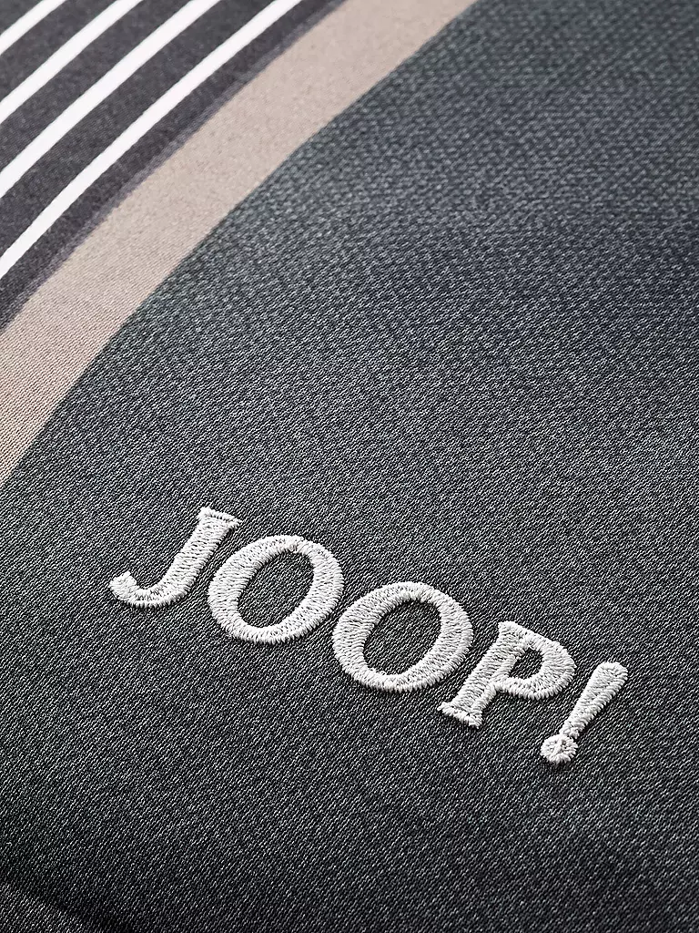 JOOP | Linge de lit en satin Cornflower Stripes 2 x 70x90cm / 200x200cm Deep Stone |