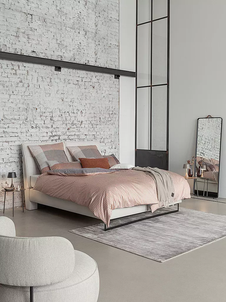 JOOP | Linge de lit en satin DIVIDED 70x90cm / 140x200cm Blush | rosa