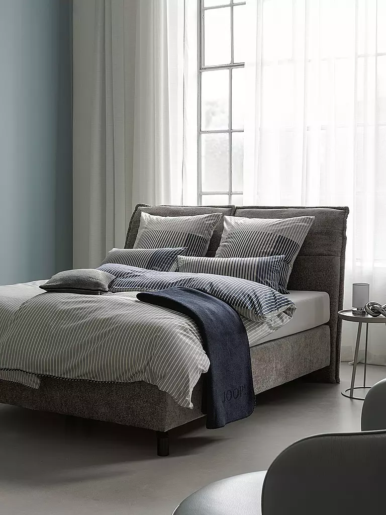 JOOP | Linge de lit en satin DIVIDED 70x90cm / 140x220cm Jade | Vert clair