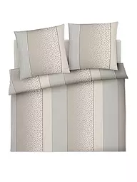 JOOP | Linge de lit en satin LEO 2x 70x90cm / 200x200cm Sable | Beige