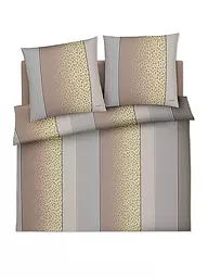 JOOP | Linge de lit en satin LEO 2x 70x90cm / 200x200cm Vanille | Crème