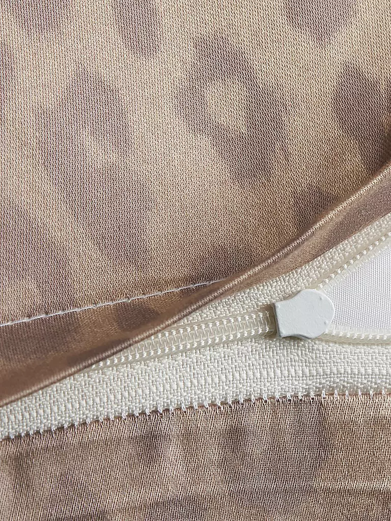JOOP | Linge de lit en satin LEO 70x90cm / 140x220cm Vanille | Crème