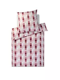 JOOP | Linge de lit en satin MESH 2x 70x90cm/2000x200cm Blush | Corail