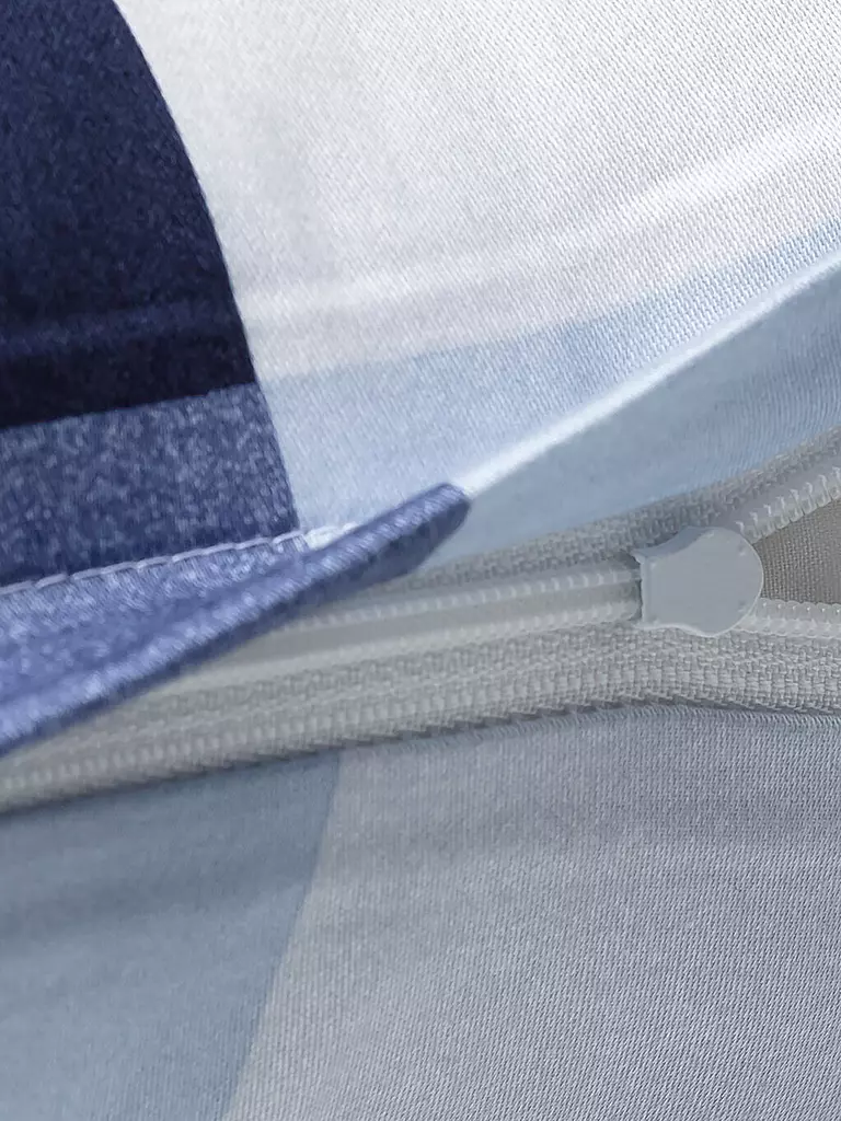 JOOP | Linge de lit en satin MESH 2x 70x90cm/2000x200cm Sky | blau