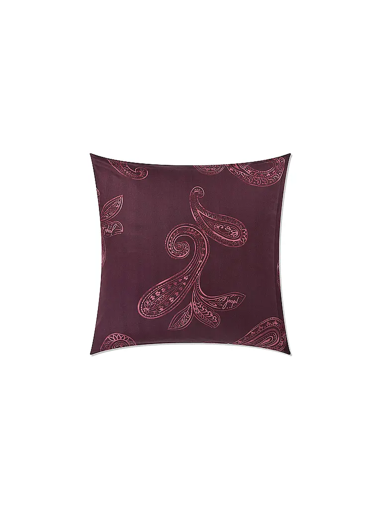 JOOP | Linge de lit en satin PAISLEY 70x90cm/140x200cm Rouge foncé | dunkelrot