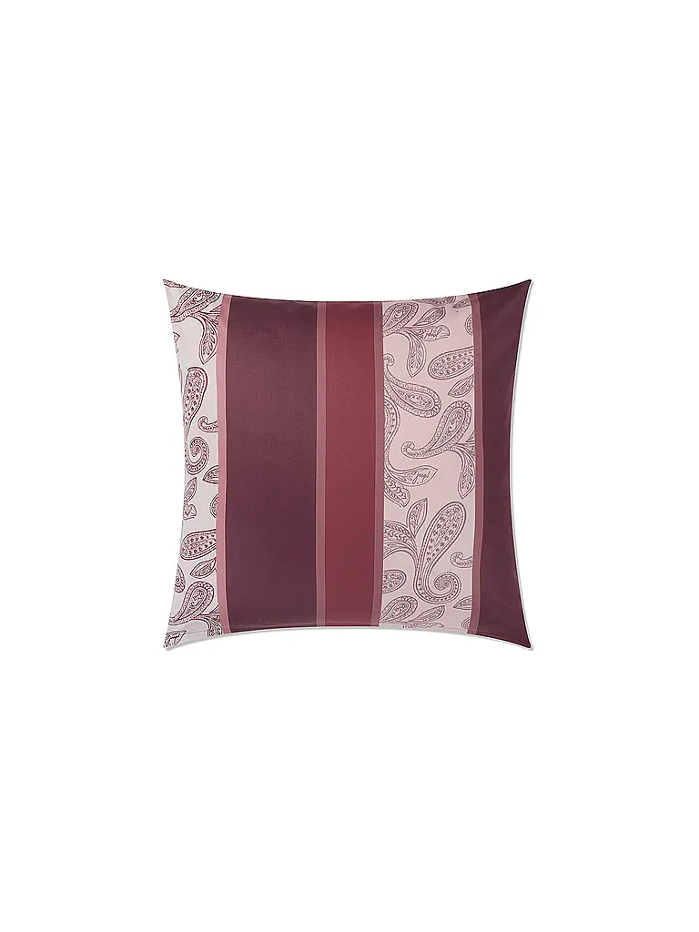 JOOP | Linge de lit en satin PAISLEY STRIPES 2x70x90cm/140x200cm Rouge Foncé | dunkelrot