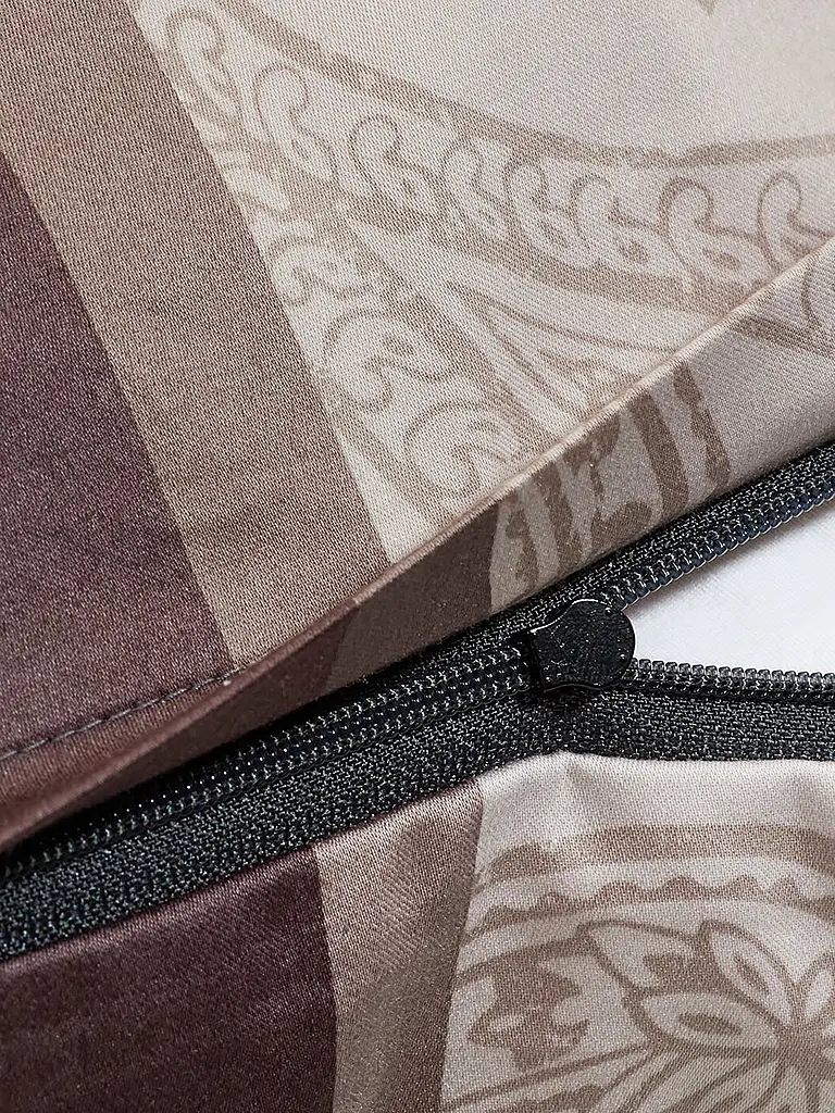 JOOP | Linge de lit en satin PAISLEY STRIPES 70x90cm/140x200cm Noir | 