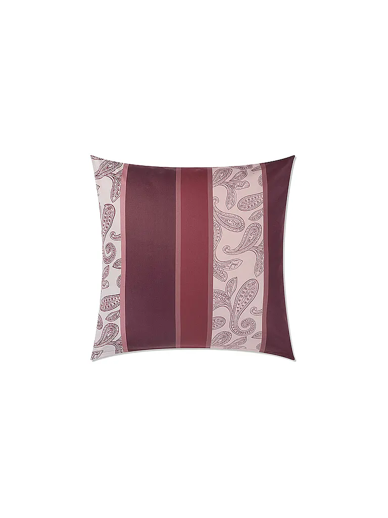 JOOP | Linge de lit en satin PAISLEY STRIPES 70x90cm/140x200cm Rouge foncé | dunkelrot