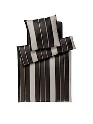 JOOP | Linge de lit en satin RAYURES 70x90cm/140x200cm Noir | Noir