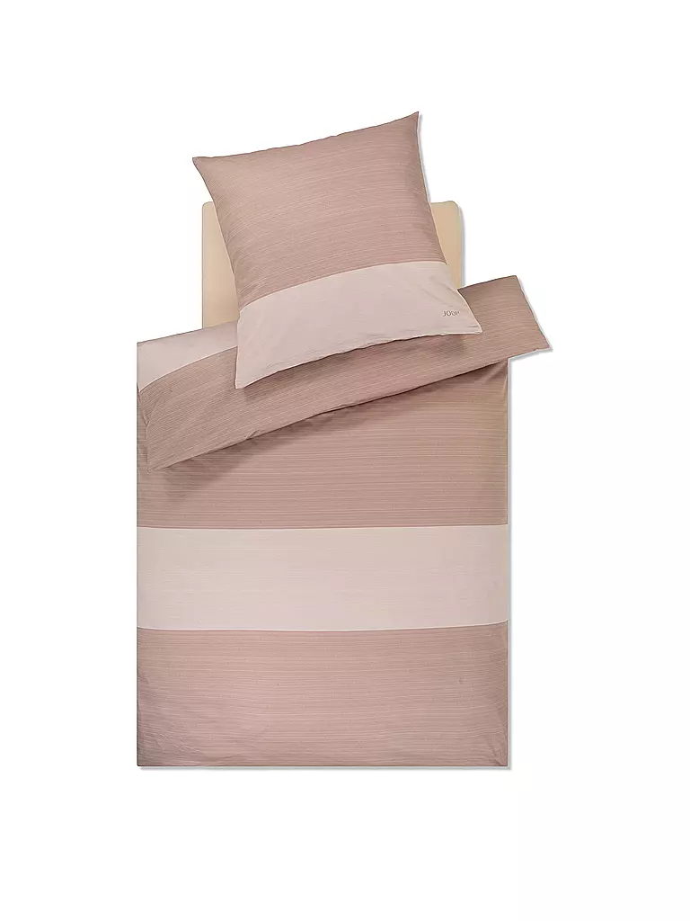 JOOP | Linge de lit en satin SPLIT 70x90cm / 140x200cm Nude | Beige