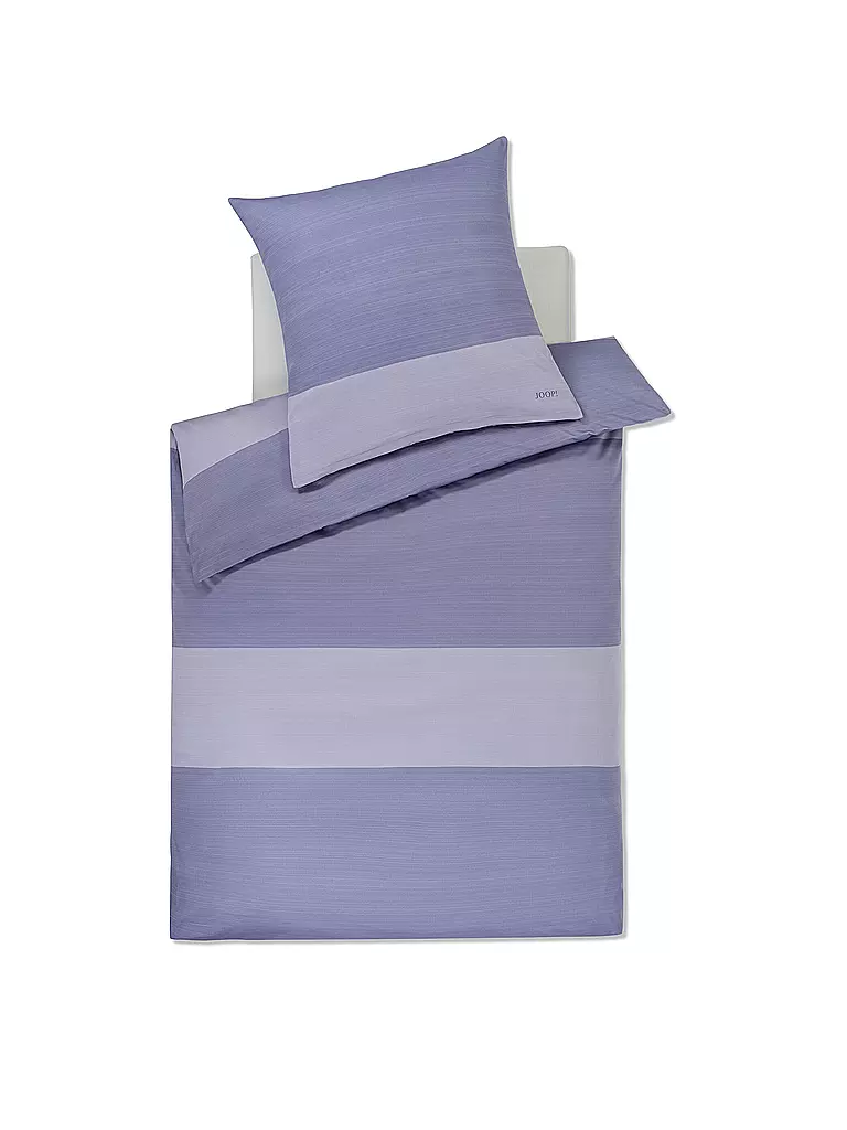 JOOP | Linge de lit en satin SPLIT 70x90cm / 140x200cm Ocean | Bleu clair