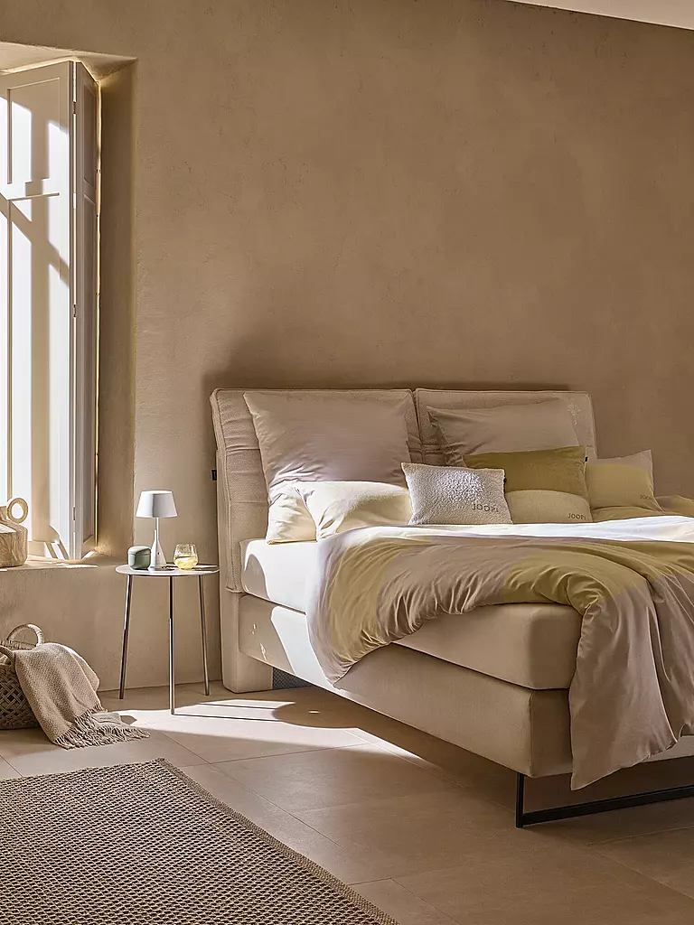JOOP | Linge de lit en satin SPLIT 70x90cm / 140x220cm Vanille | Crème
