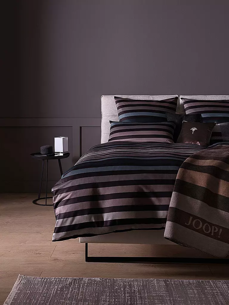 JOOP | Linge de lit en satin TONE 70x90cm/140x220cm Stone | grau