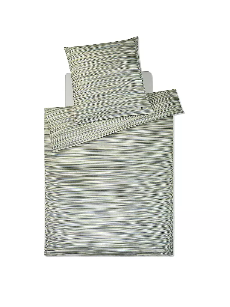 JOOP | Linge de lit en satin VIVID 2x 70x90cm/200x200cm Lime | Vert clair