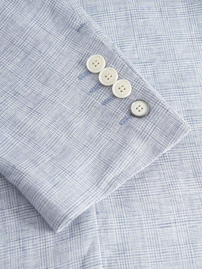JOOP | Nom du produit: Veste de costume
Marque: JOOP
Couleur: bleu clair
Catégories: Mode, Homme
Tags: Grandes tailles

Longueur des manches: Manches longues
Matière: Lin
Forme du col: Col à revers
Motif: Carreaux
Coupe (vêtements d'extérieur): Regular
Styl | 