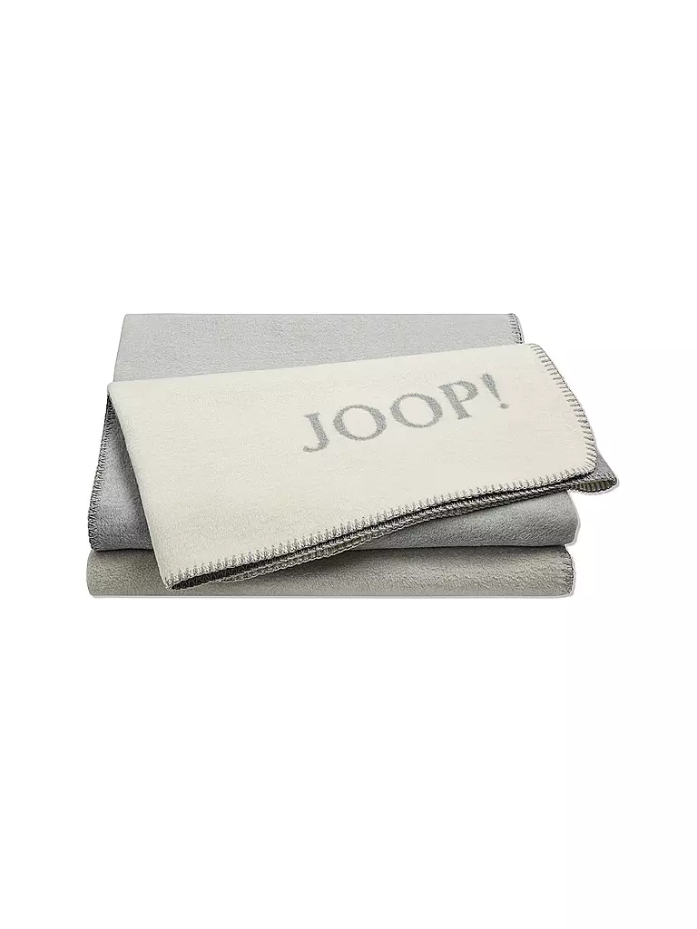 JOOP | Plaid 150x200cm SPLIT Stein | hellgrau