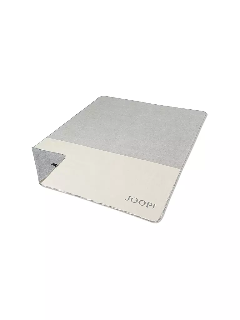 JOOP | Plaid 150x200cm SPLIT Stein | hellgrau