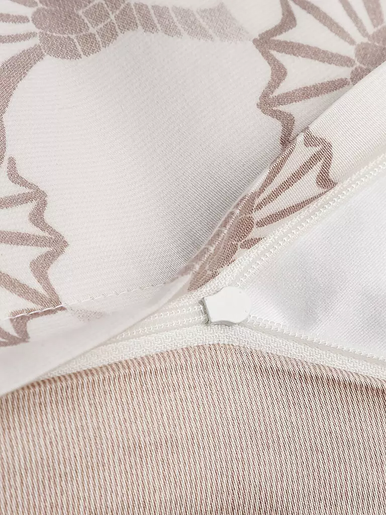 JOOP | Satin Bettwäsche 70x90cm/140x200cm CORNFLOWER DOUBLE Beige | Beige