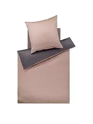 JOOP | Satin Bettwäsche 70x90cm/140x200cm MICRO PATTERN Rose/Grau | Rose