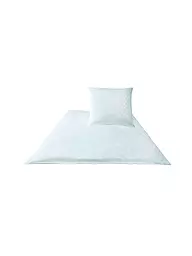 JOOP | Satin Bettwäsche Cornflower 2x 70x90cm/200x200cm Blanc | Blanc