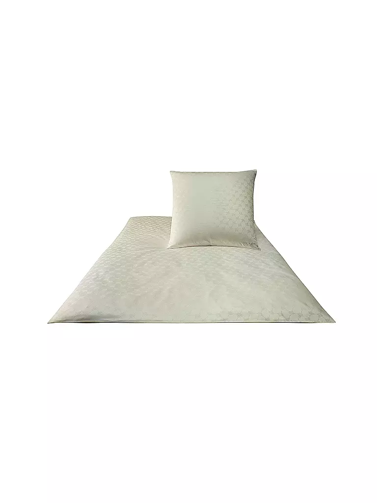 JOOP | Satin Bettwäsche Cornflower 70x90cm / 140x200cm Natur | Crème