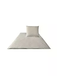 JOOP | Satin Bettwäsche Cornflower 70x90cm / 140x200cm Weiss | Beige