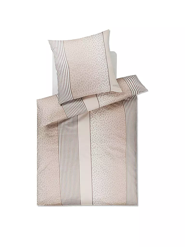 JOOP | Satin Bettwäsche LEO 70x90cm / 140x200cm Sand | Beige