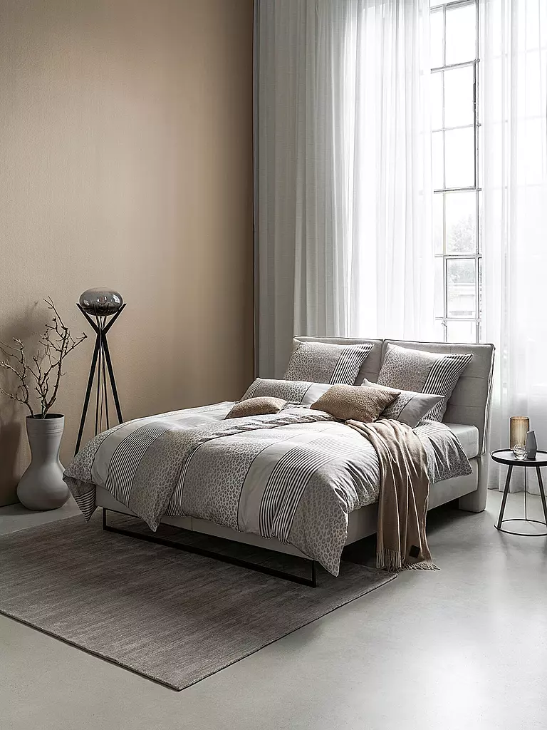 JOOP | Satin Bettwäsche LEO 70x90cm / 140x220cm Sand | Beige