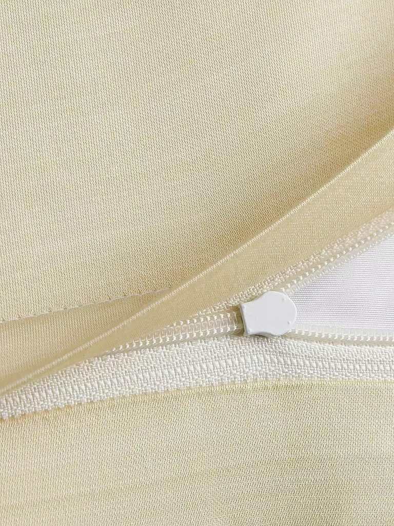 JOOP | Satin Bettwäsche SPLIT 2x 70x90cm / 200x200cm Vanille | 