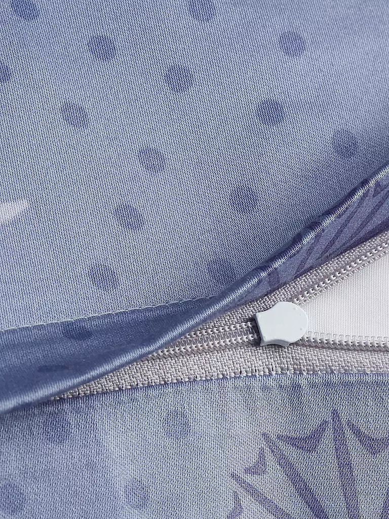 JOOP | Satin-Bettwäsche CORNFLOWER CHARM 70x90 / 140x200cm Ocean  | Bleu clair