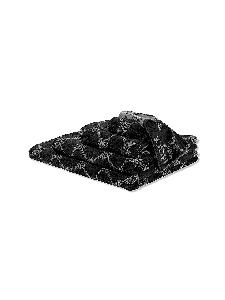 JOOP | Serviette "Cornflower" 80x150cm (noir) | 