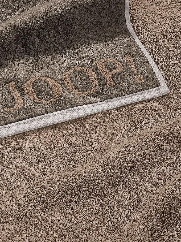 JOOP | Serviette 50x100cm CONTOUR DOUBLFACE Taupe | Camel