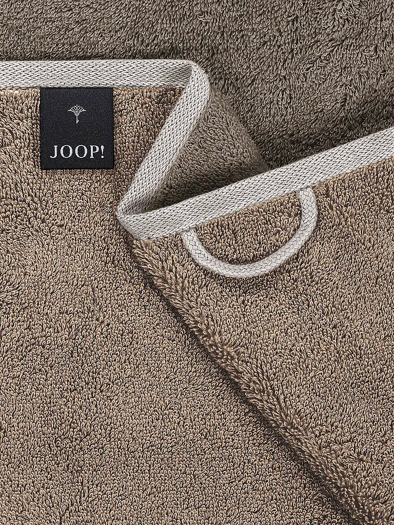 JOOP | Serviette 50x100cm CONTOUR DOUBLFACE Taupe | Camel