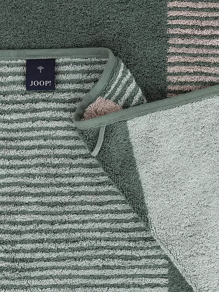 JOOP | Serviette 50x100cm DIVIDED SQUARES Sabei | dunkelgrün