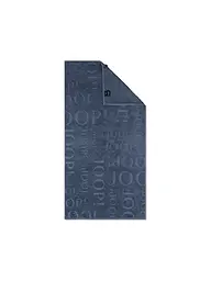 JOOP | Serviette 50x100cm STUDIO REPEAT Graphite | Bleu foncé